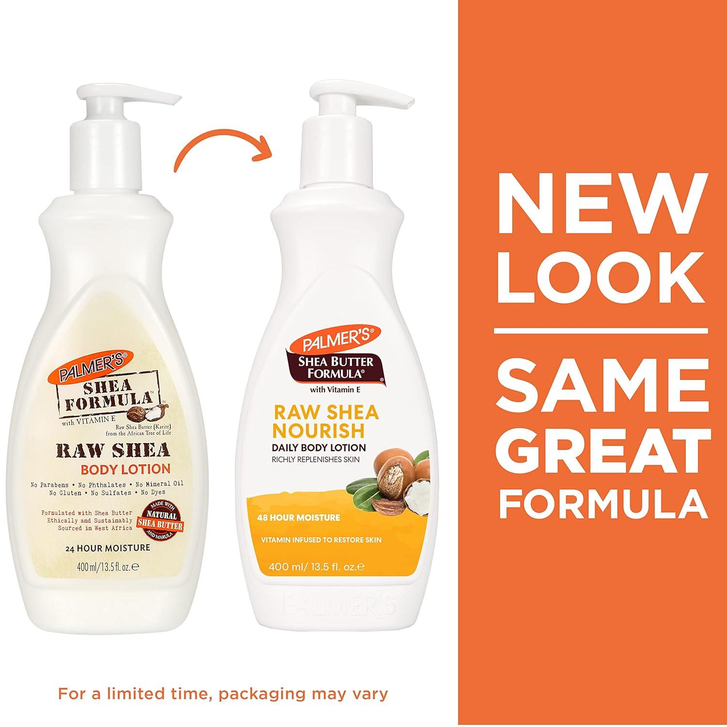 imagePalmers Shea Formula Raw Shea Body Lotion for Dry Skin Hand amp Body Moisturizer Value Size Pump Bottle 338 Ounces Pack of 1135 Fl Oz Pack of 1
