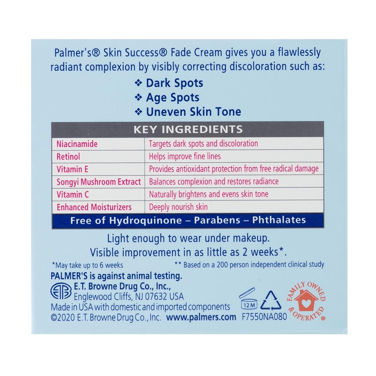 imagePalmers Skin Success AntiDark Spot Fade Cream with Vitamin E and Niacinamide for All Skin Types 27 Ounce27 Ounce Pack of 2