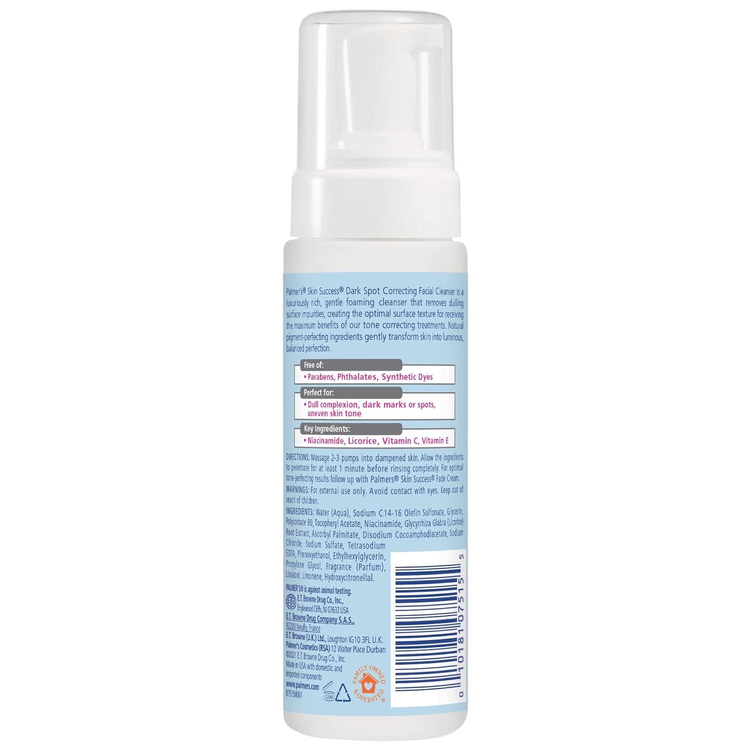 imagePalmers Skin Success Eventone Foaming Facial Cleanser Dark Spot Correcting Face Wash for Uneven Skintone and Acne Scars 5 Oz5 Ounce Pack of 1