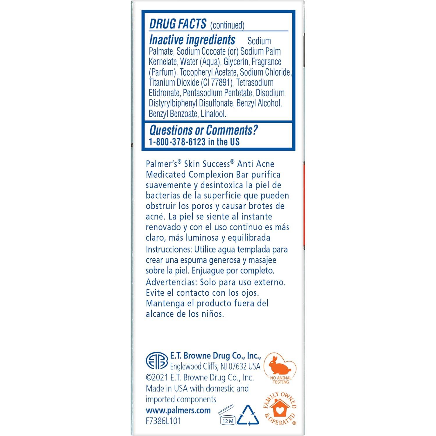 imagePalmers Skin Success Eventone Medicated AntiAcne Complexion Soap Bar 35 Ounces Pack of 12