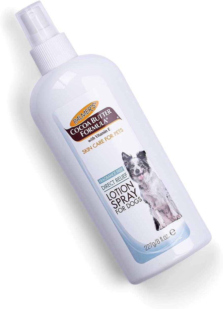 imagePalmers for Pets Cocoa Butter Paw Pad and Nose Balm for Dogs Fragrance Free Dog Skin Soother with Vitamin E for Dry Paws and Noses Plant Based Formula 35 OzRelief Lotion Spray