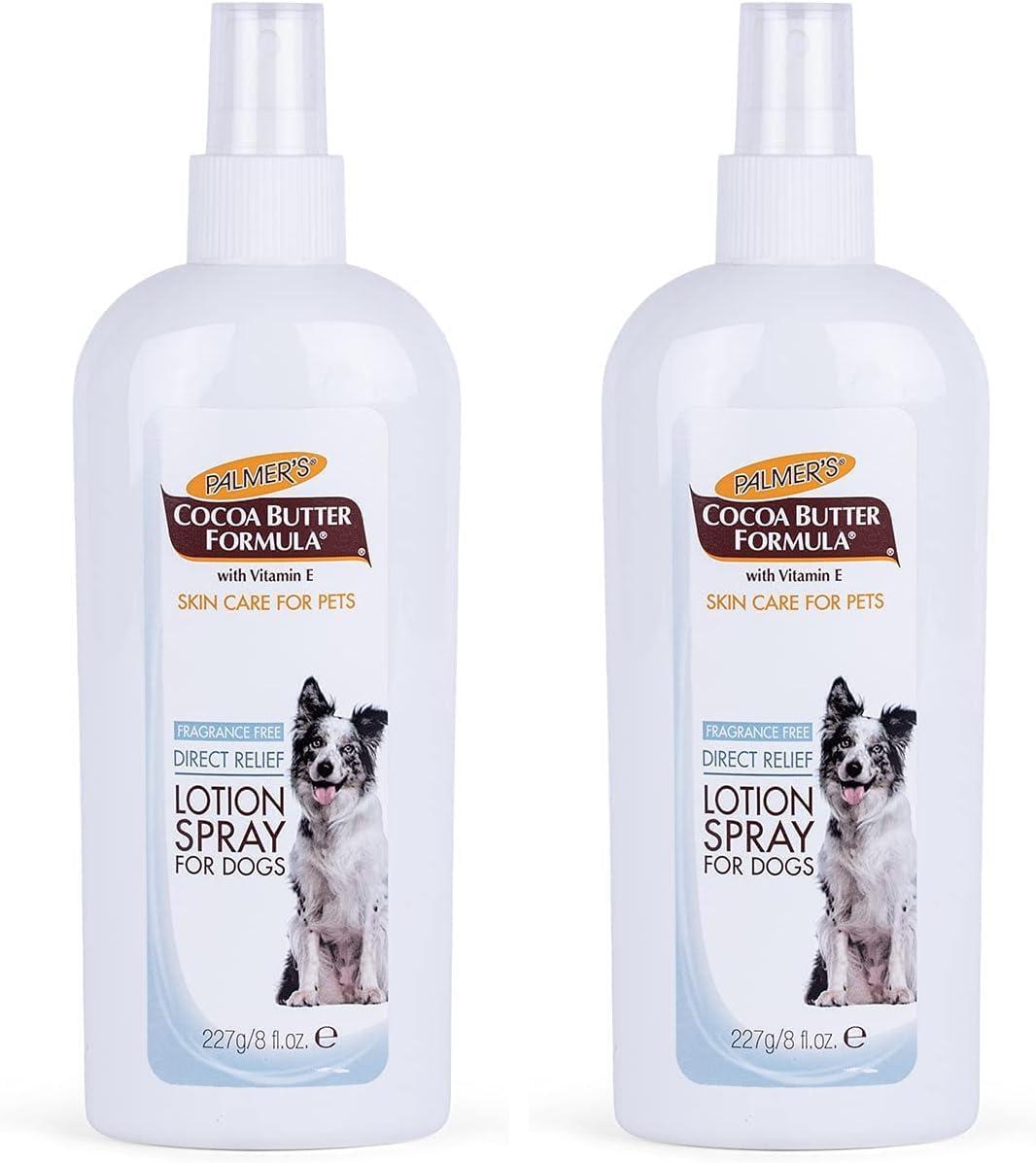 imagePalmers for Pets Cocoa Butter Paw Pad and Nose Balm for Dogs Fragrance Free Dog Skin Soother with Vitamin E for Dry Paws and Noses Plant Based Formula 35 OzRelief Lotion Spray