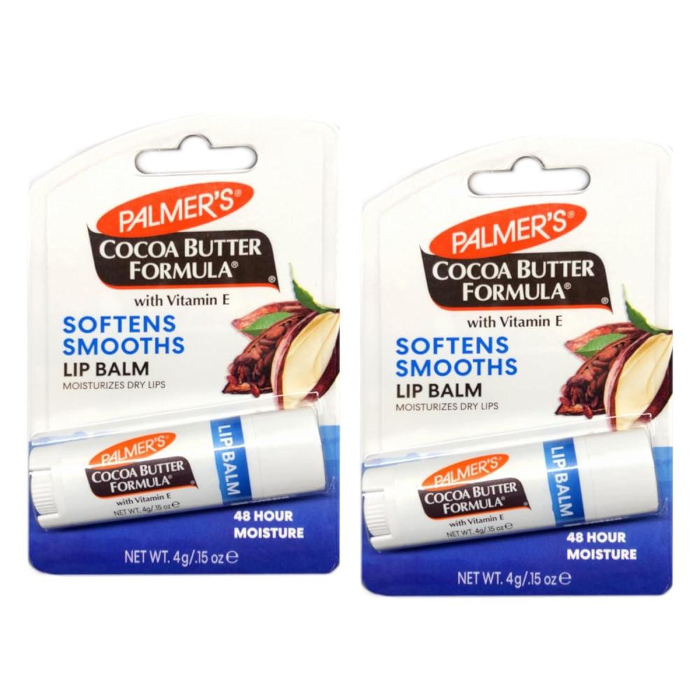 imagePalmers Cocoa Butter Formula Lip Balm AllDay Moisturization Beach Bag MustHave Hydrates Dry Cracked Lips Pack of 1015 Ounce Pack of 2