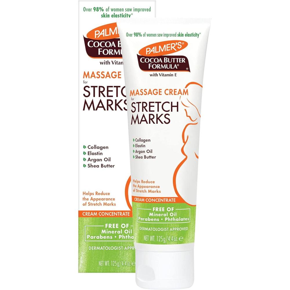 imagePalmers Cocoa Butter Formula Massage Cream for Stretch Marks and Pregnancy Skin Care 44 Ounces Pack of 244 Ounce Pack of 2