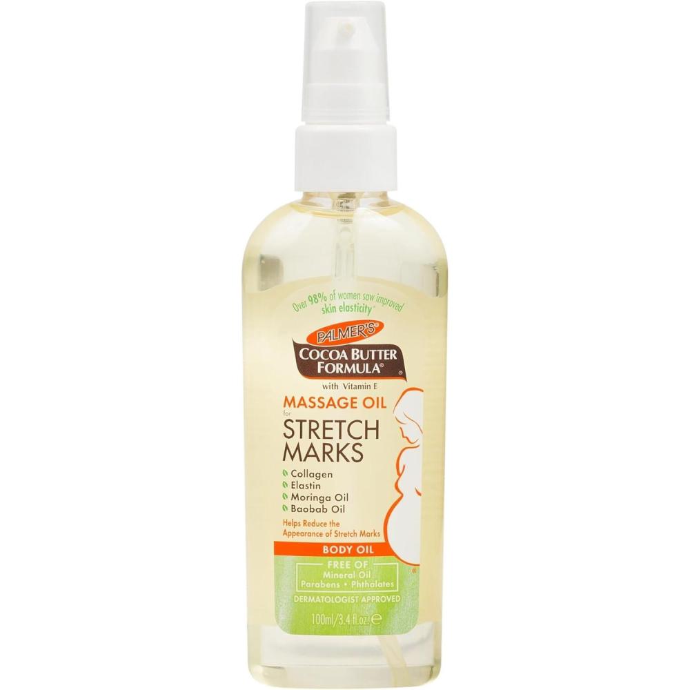 imagePalmers Cocoa Butter Formula Massage Oil for Stretch Marks and Pregnancy Skincare 34 Ounces34 Fl Oz Pack of 1