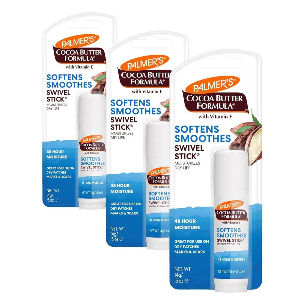imagePalmers Cocoa Butter Formula Moisturizing Swivel Stick with Vitamin E Lip Balm for Beach Bag Face amp Body Moisturizer Stick Ideal for Treating Dry Skin Patches 1 CountB004KU9PN4
