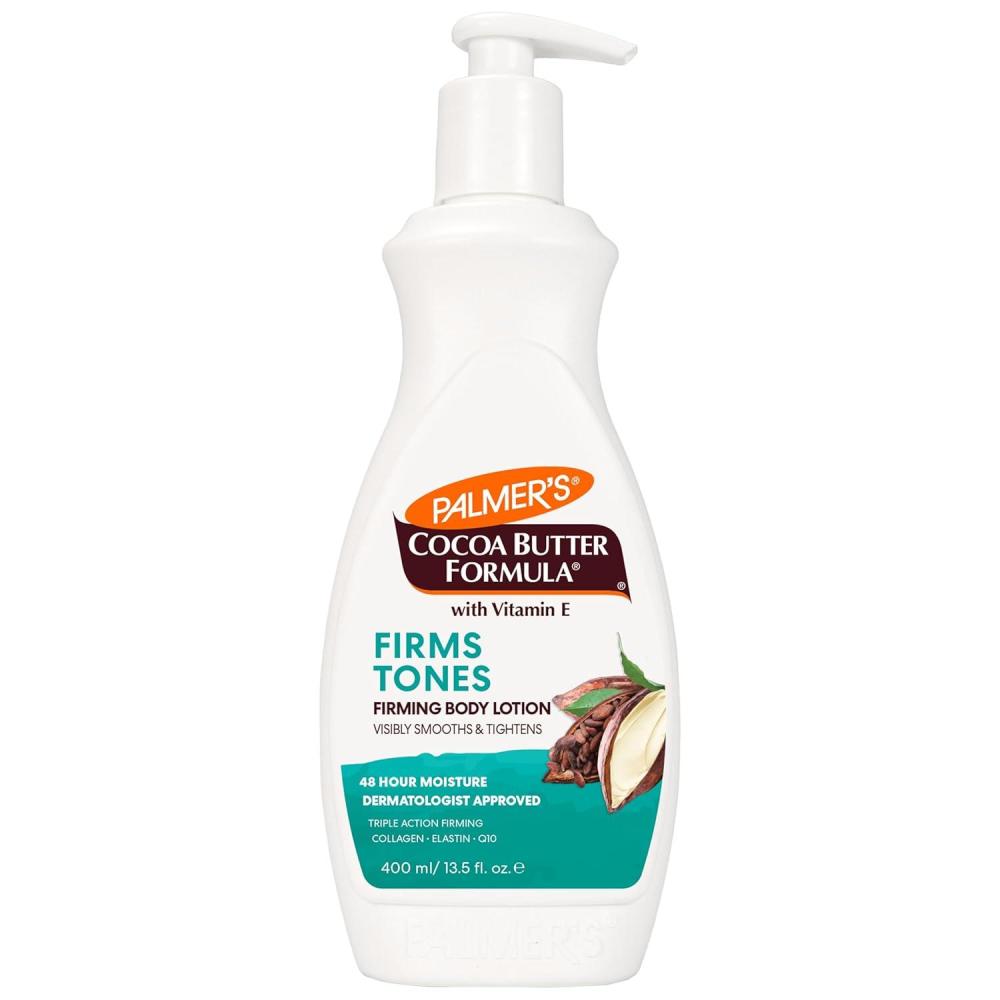 imagePalmers Cocoa Butter Formula Skin Firming Body Lotion Toning amp Tightening Cream with Q10 Collagen amp Elastin Pump Bottle 135 Oz135 Fl Oz Pack of 1