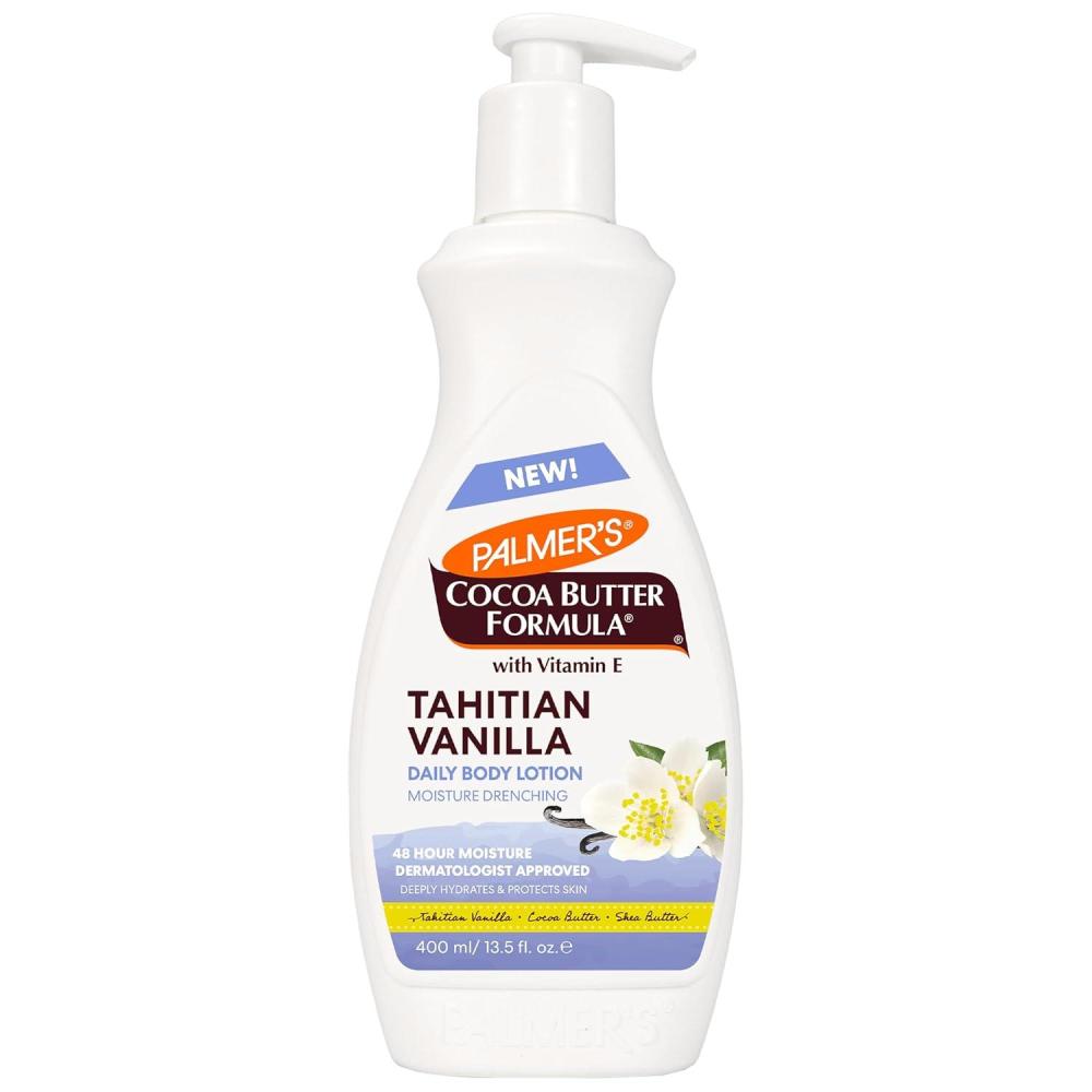 imagePalmers Cocoa Butter Formula Tahitian Vanilla Body Lotion 135 Oz Daily Moisturizing Lotion for Dry Skin with Shea Butter amp Vitamin E Hydrates amp Protects Helps Provide 48Hour Deep Moisture135 Ounce Pack of 1