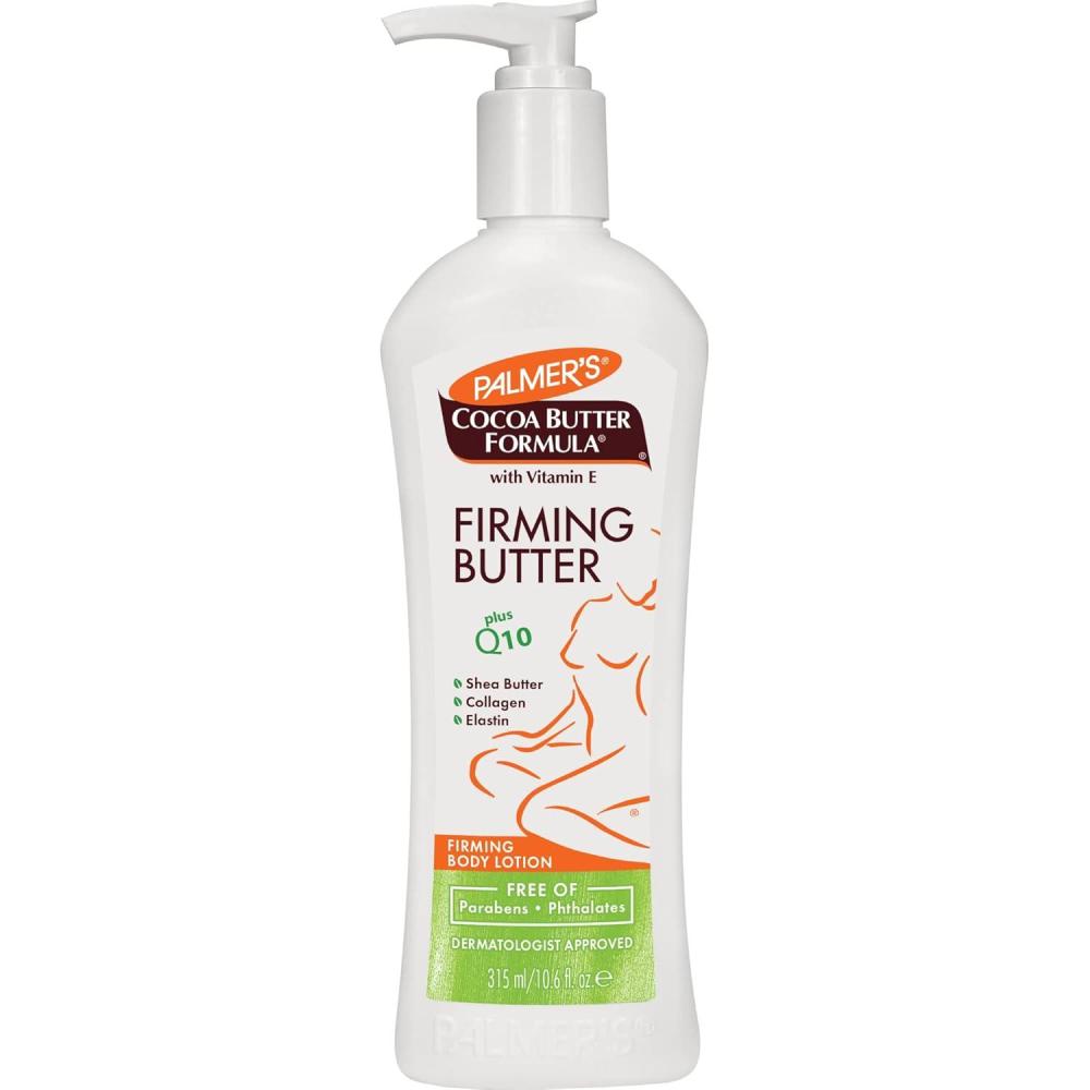 imagePalmers Cocoa Butter Formula with Vitamin E  Q10 Firming Butter Body Lotion Postpartum Essentials Skin Care Shea Butter Collagen and Elastin 106 Fl Oz106 Fl Oz Pack of 1