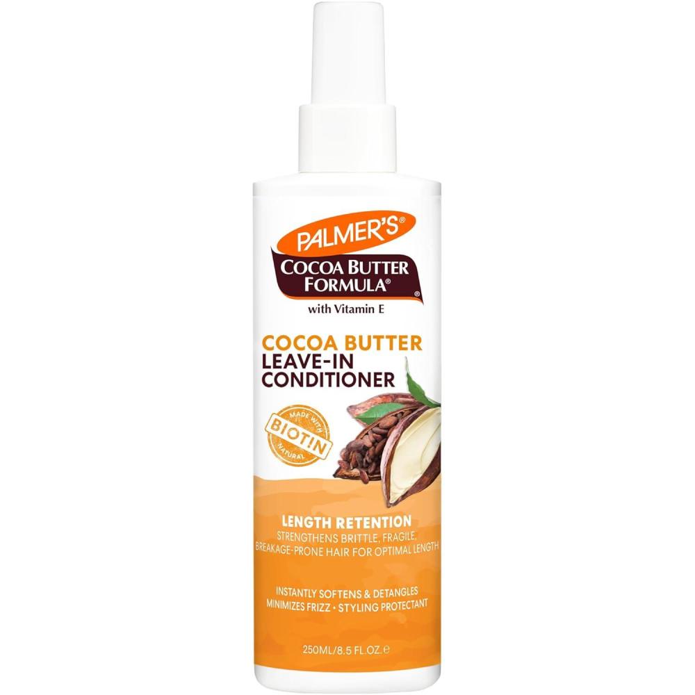 imagePalmers Cocoa Butter amp Biotin Length Retention LeaveIn Conditioner Strengthen Minimize Frizz and Detangle Hair Suitable for All Curly Hair Patterns 85 Ounce85 Fl Oz