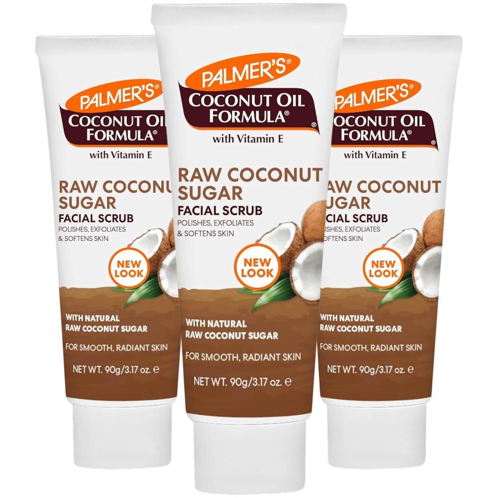 imagePalmers Coconut Oil Face Care Bundle Face Oil amp Scrub Fair Trade amp Monoi 1 fl oz Oil amp 317 oz Scrub317 Ounce Pack of 3
