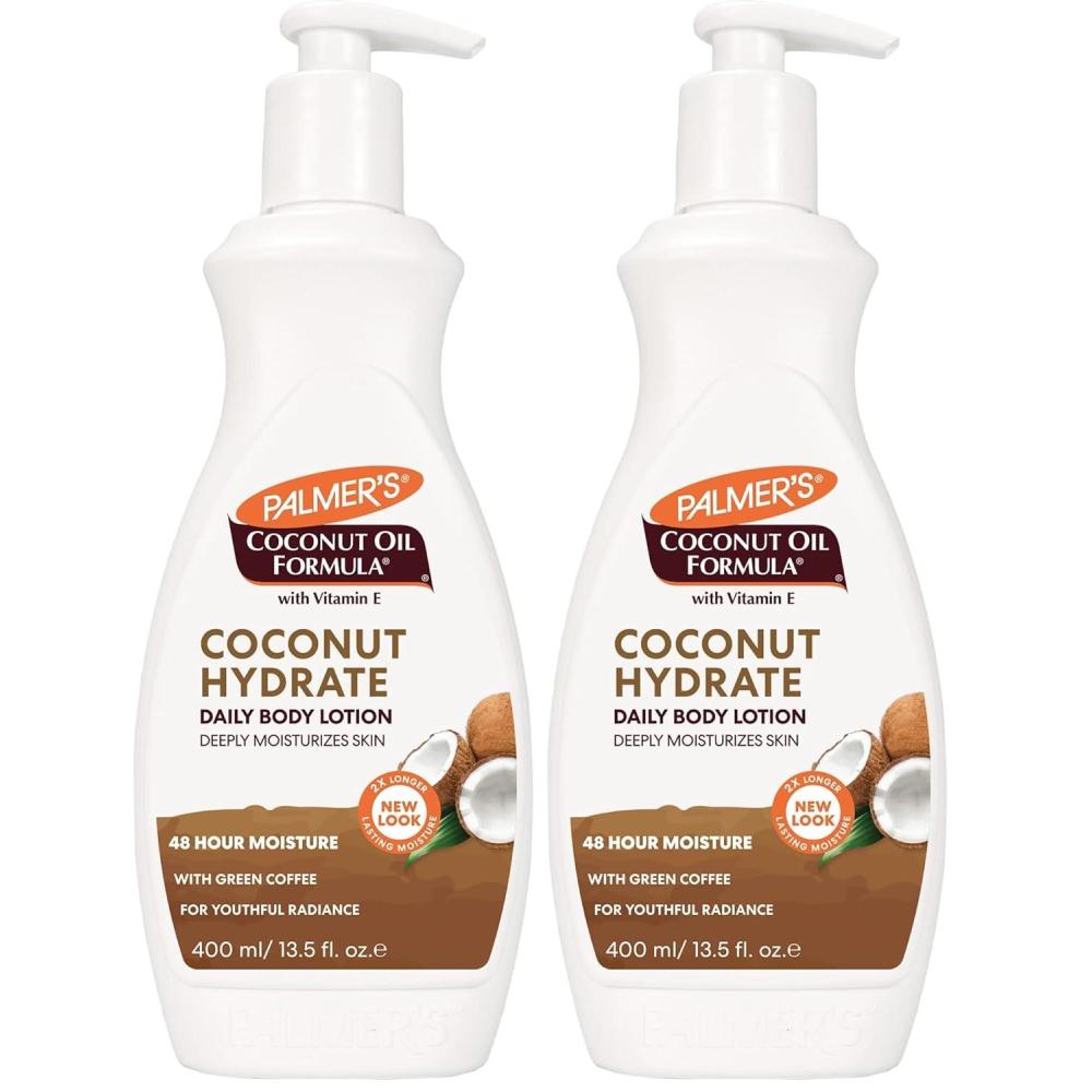 imagePalmers Coconut Oil Formula Body Lotion for Dry Skin Hand amp Body Moisturizer with Green Coffee Extract amp Vitamin E Pump Bottle 135 Fl Oz Pack of 1135 Fl Oz Pack of 2