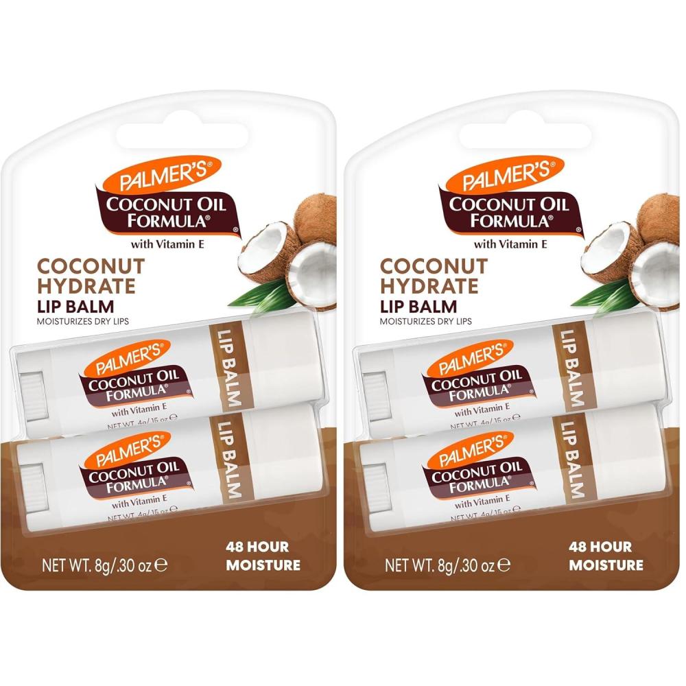 imagePalmers Coconut Oil Formula Lip Balm Duo AllDay Moisturization Hydrates Dry Cracked Lips Pack of 22 Count Pack of 2