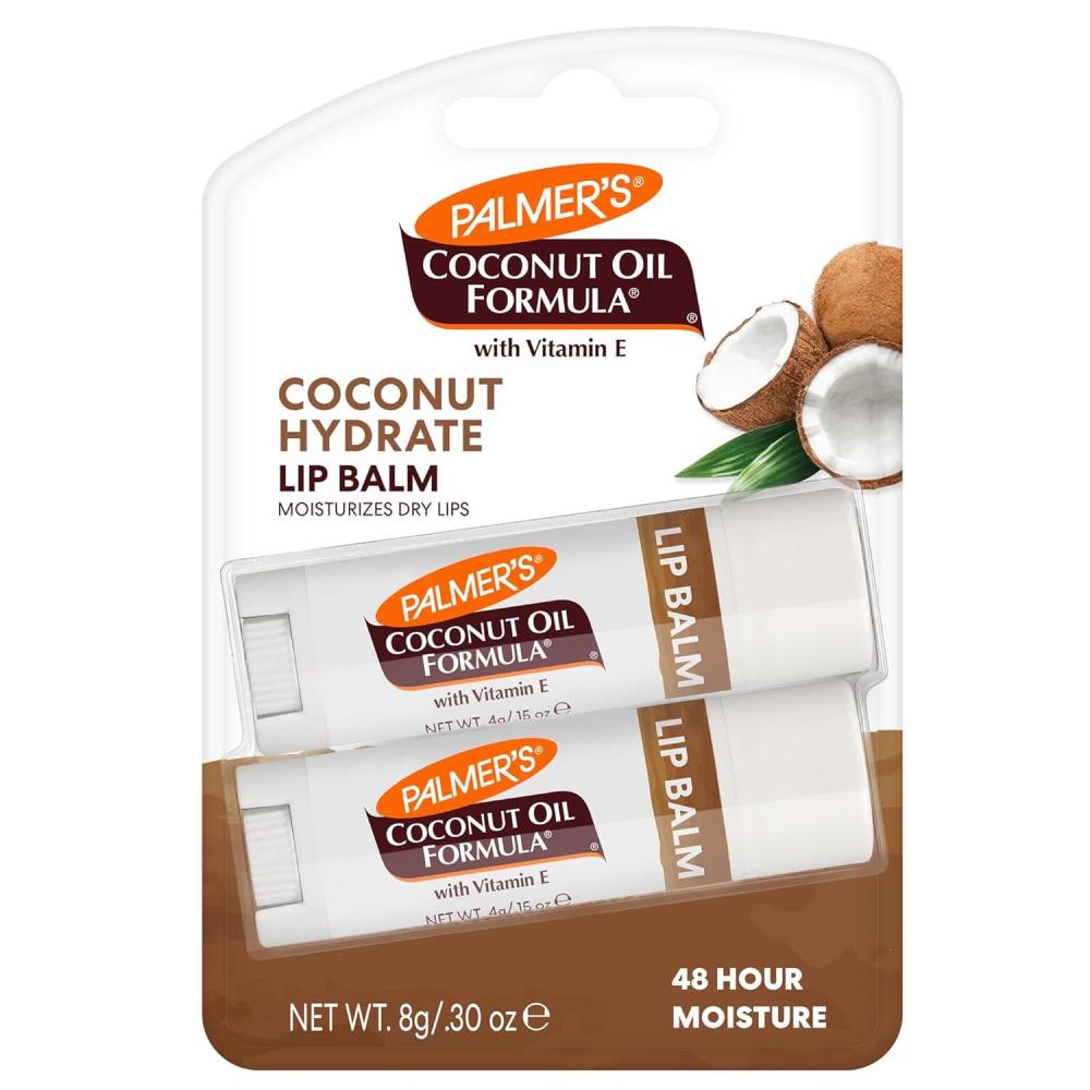 imagePalmers Coconut Oil Formula Lip Balm Duo AllDay Moisturization Hydrates Dry Cracked Lips Pack of 22 count Pack of 1