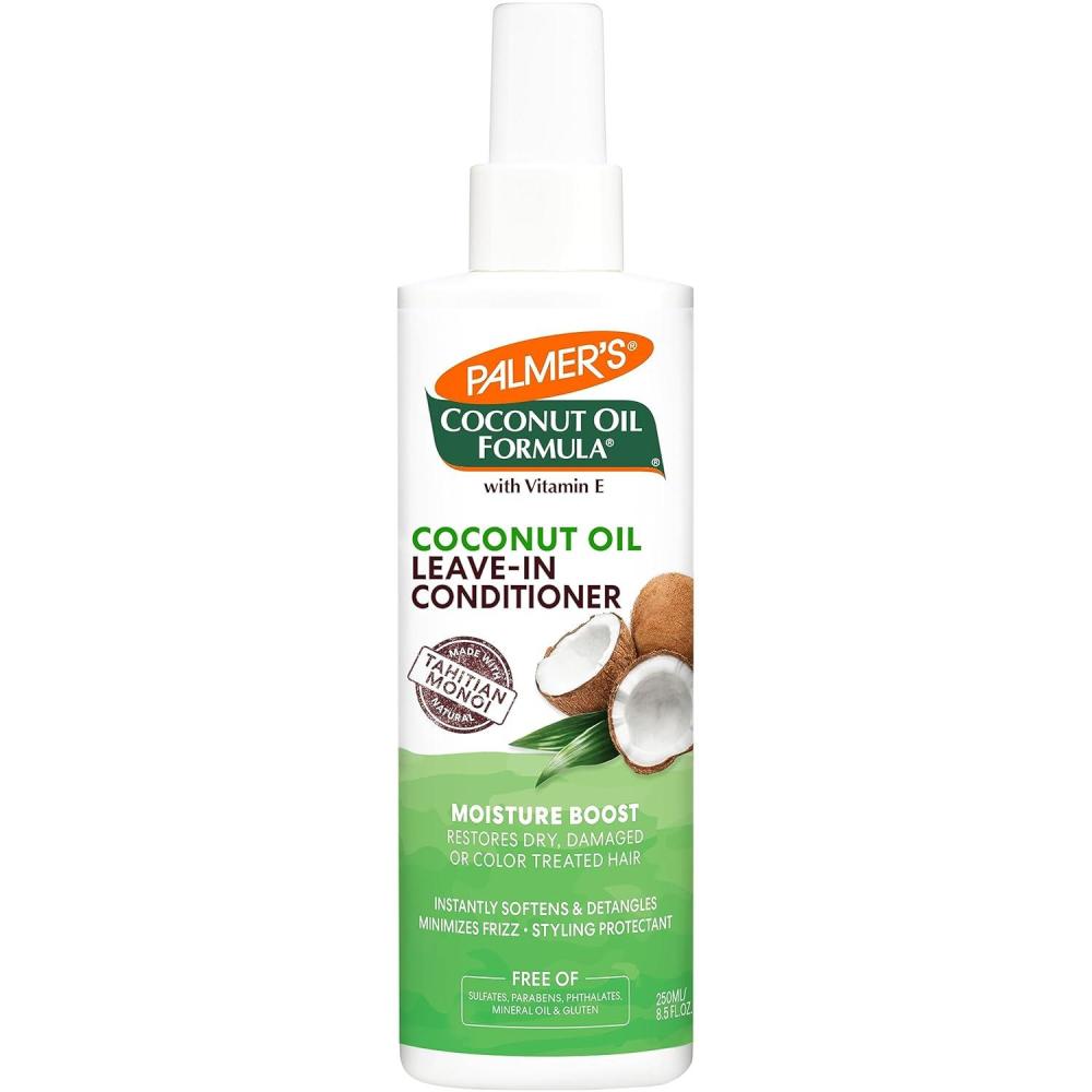 imagePalmers Coconut Oil Formula Moisture Boost LeaveIn Conditioner Spray Instantly Detangle Hydrate and Strengthen Textured and Curly Hair 85 OunceLeave In conditioner