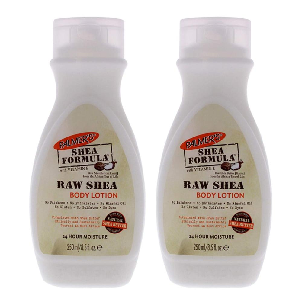 imagePalmers Shea Formula Raw Shea Body Lotion for Dry Skin Hand amp Body Moisturizer Value Size Pump Bottle 338 Ounces Pack of 185 Fl Oz Pack of 2