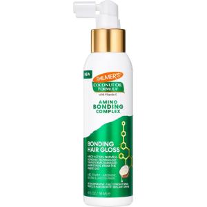 Palmer’s Amino Bonding Complex Hair Gloss, Hair Shine Spray with Coconut Oil & Vitamin E, Hydrating, Heat Protectant, Anti Frizz, Adds Shine & Protects Hair Growth, All Hair Types, 4 fl. oz
