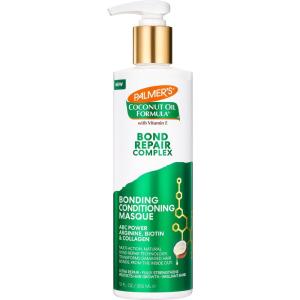 Palmer’s Amino Bonding Complex Hair Mask, Intense Conditioning Masque Pack with Coconut Oil & Vitamin E, Heat Protectant, Anti Frizz, Adds Shine, Protects Hair Growth, All Hair Types, 12 fl. oz bottle(12 Fl Oz (Pack of 1))