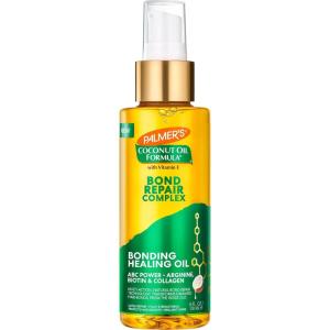 Palmer’s Amino Bonding Complex Hair Oil, Healing Treatment with Coconut Oil & Vitamin E, Heat Protectant, Anti Frizz, Adds Shine, Strengthens & Protects Hair Growth, All Hair Types, 4 fl oz(Hair Styling Agent)