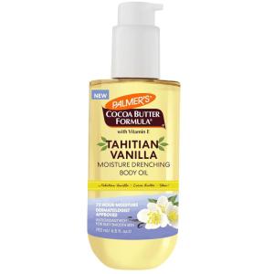 Palmer’s Cocoa Butter Formula Body Oil, Moisture Drenching Tahitian Vanilla, 6.5 Oz, 72Hr Hydration with Shea Butter & Vitamin E for Softer Skin, Protects & Soothes Dryness, Dermatologist Approved