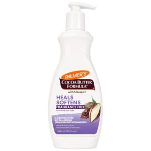 Palmer’s Cocoa Butter Formula Daily Skin Therapy Fragrance Free Lotion for Dry Skin, Unscented Body Lotion, Pump Bottle, 13.5 Fl Oz (Pack of 3)(Fragrance Free)