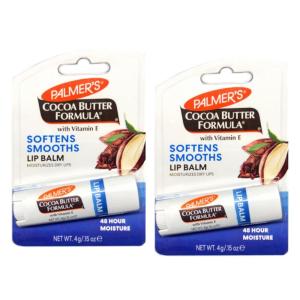 Palmer’s Cocoa Butter Formula Lip Balm, All-Day Moisturization, Beach Bag Must-Have, Hydrates Dry, Cracked Lips (Pack of 1)(0.15 Ounce (Pack of 2))