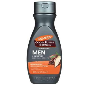 Palmer’s Cocoa Butter Formula Men’s 3-in-1 Fast Absorbing Face & Body Lotion, 8.5 oz.(8.5 Fl Oz (Pack of 3))