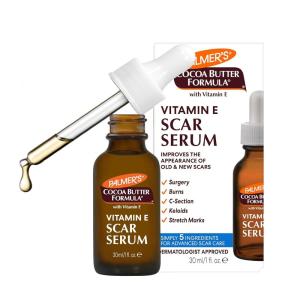 Palmer’s Cocoa Butter Formula Scar Serum, Skin Brightening Oil for Face & Body, Concentrated Serum with Vitamin E, Fragrance Free, 1 Fl Oz