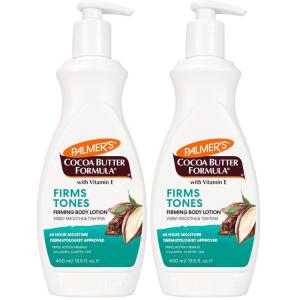 Palmer’s Cocoa Butter Formula Skin Firming Body Lotion, Toning & Tightening Cream with Q10, Collagen & Elastin, Pump Bottle, 13.5 Oz.(13.5 Fl Oz (Pack of 2))