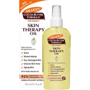 Palmer’s Cocoa Butter Formula Skin Therapy Moisturizing Body Oil with Vitamin E & Pure Argan Oil, Deep Body Moisturizer for Dry, Damaged Skin, 5.1 Ounces(Original)