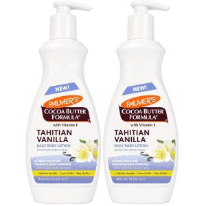 Palmer’s Cocoa Butter Formula Tahitian Vanilla Body Lotion, 13.5 Oz, Daily Moisturizing Lotion for Dry Skin with Shea Butter & Vitamin E, Hydrates & Protects, Helps Provide 48-Hour Deep Moisture(13.5 Ounce (Pack of 2))