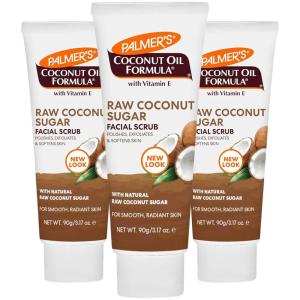 Palmer’s Coconut Oil Face Care Bundle – Face Oil & Scrub, Fair Trade & Monoi, 1 fl oz Oil & 3.17 oz Scrub(3.17 Ounce (Pack of 3))