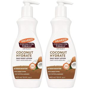 Palmer’s Coconut Oil Formula Body Lotion for Dry Skin, Hand & Body Moisturizer with Green Coffee Extract & Vitamin E, Pump Bottle, 13.5 Fl Oz (Pack of 1)(13.5 Fl Oz (Pack of 2))