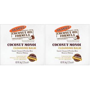 Palmer’s Coconut Oil Formula, Coconut Monoi Facial Cleansing Balm and Makeup Remover, 2.25 Ounces(2.25 Ounce (Pack of 2))
