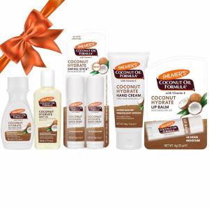 Palmer’s Coconut Oil Formula Mini Stocking Stuffers (6 Piece) – Moisturizing Body Oil, Intensive Body Lotion, Swivel Stick Balm, Hand Cream, Lip Balm, Hydrating Skin Care for Dry Skin