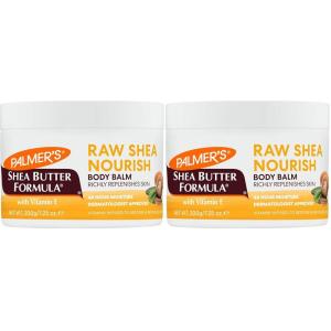 Palmer’s Shea Butter Formula Raw African Shea Butter Balm, Nourishing Body Moisturizer for Rough, Dry Skin, 7.25 Ounces(7.25 Ounce (Pack of 2))