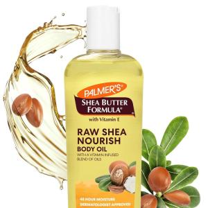 Palmer’s Shea Formula Raw Shea Body Oil with Vitamin E, Deep Body Moisturizer to Soothe & Nourish Dry, Sensitive & Eczema-Prone Skin, 8.5 oz(8.5 Fl Oz (Pack of 12))