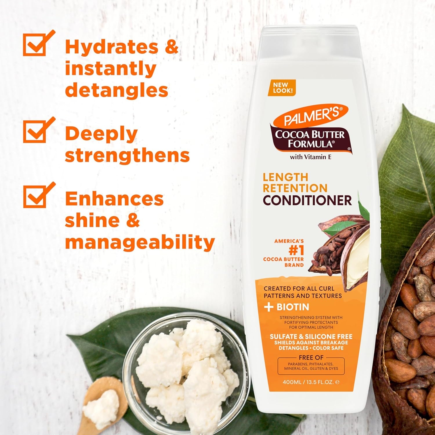 imagePalmers Cocoa Butter Formula Length Retention Shampoo amp Conditioner bundle Pack of 2