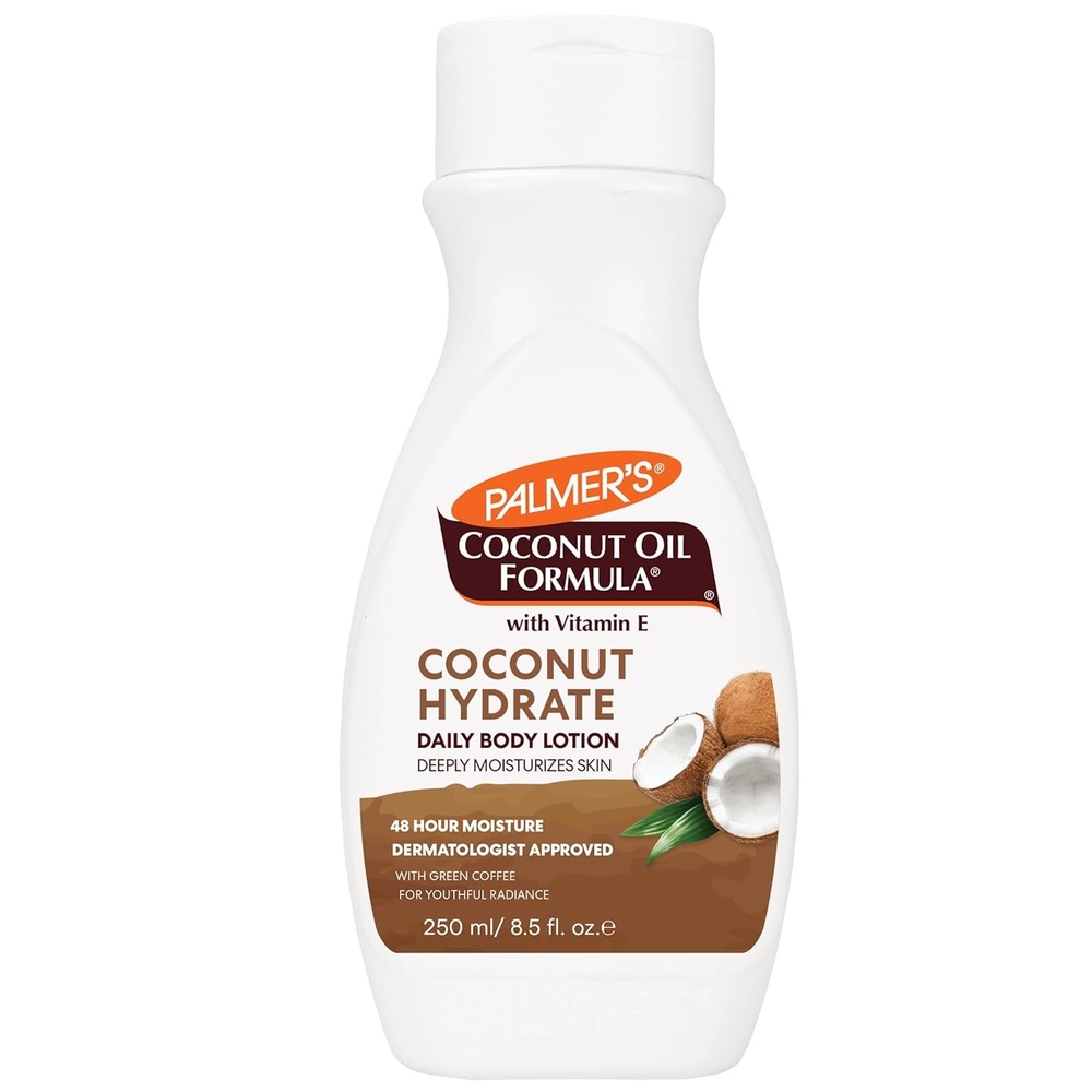 imagePalmers Coconut Oil Formula Body Lotion for Dry Skin Hand amp Body Moisturizer with Green Coffee Extract amp Vitamin E Flip Cap Bottle 85 Fl Oz Pack of 1WHITE