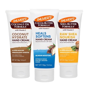Palmer’s Hand Cream Trio – Cocoa Butter, Coconut Oil, and Shea Butter Hand Moisturizer, Hand Creams for Dry Cracked Hands, Travel Size Variety Pack, Smoothens Dry, Rough Skin (3.4 oz x 3)